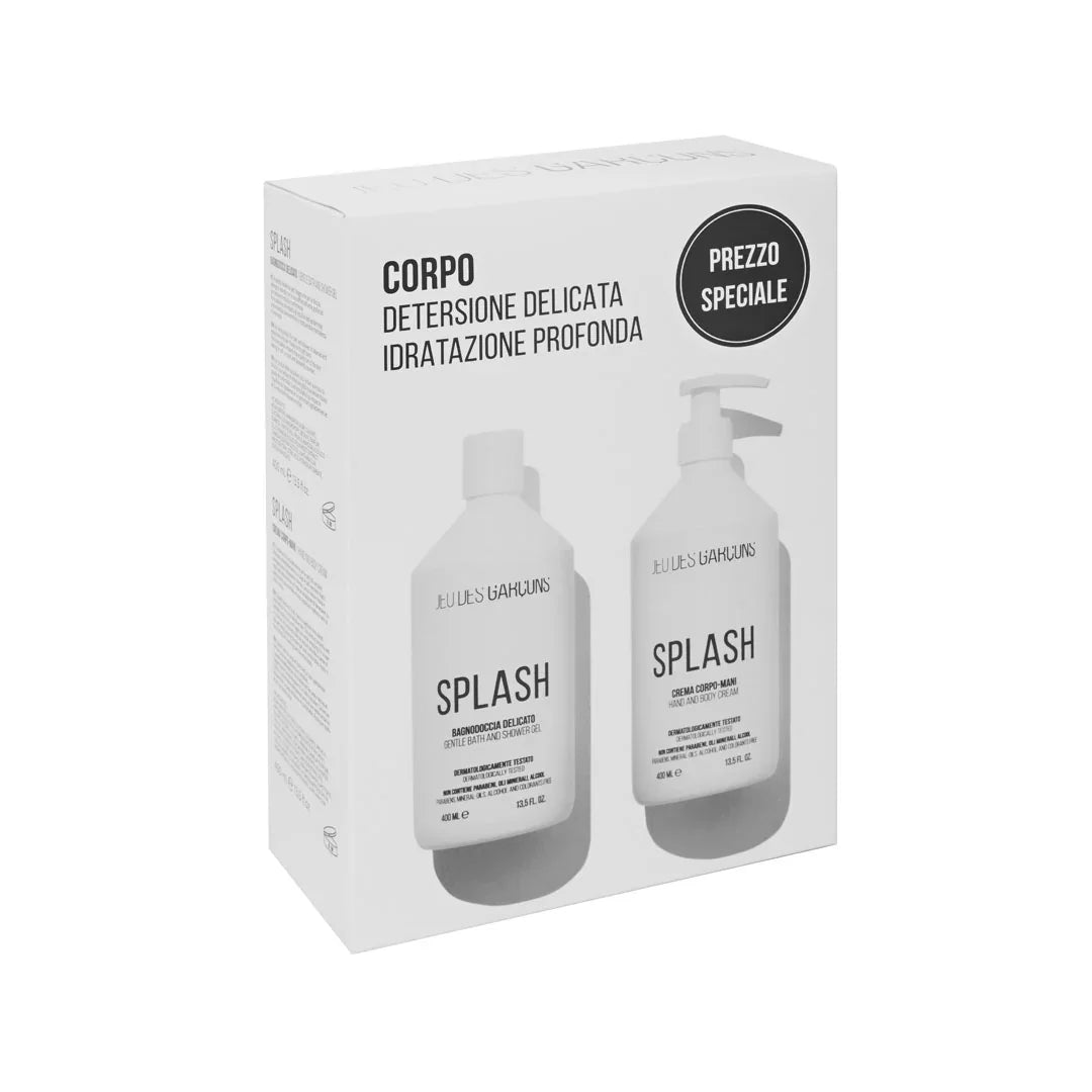 Confezione corpo con bagnodoccia delicato e crema mani corpo Splash per idratazione profonda