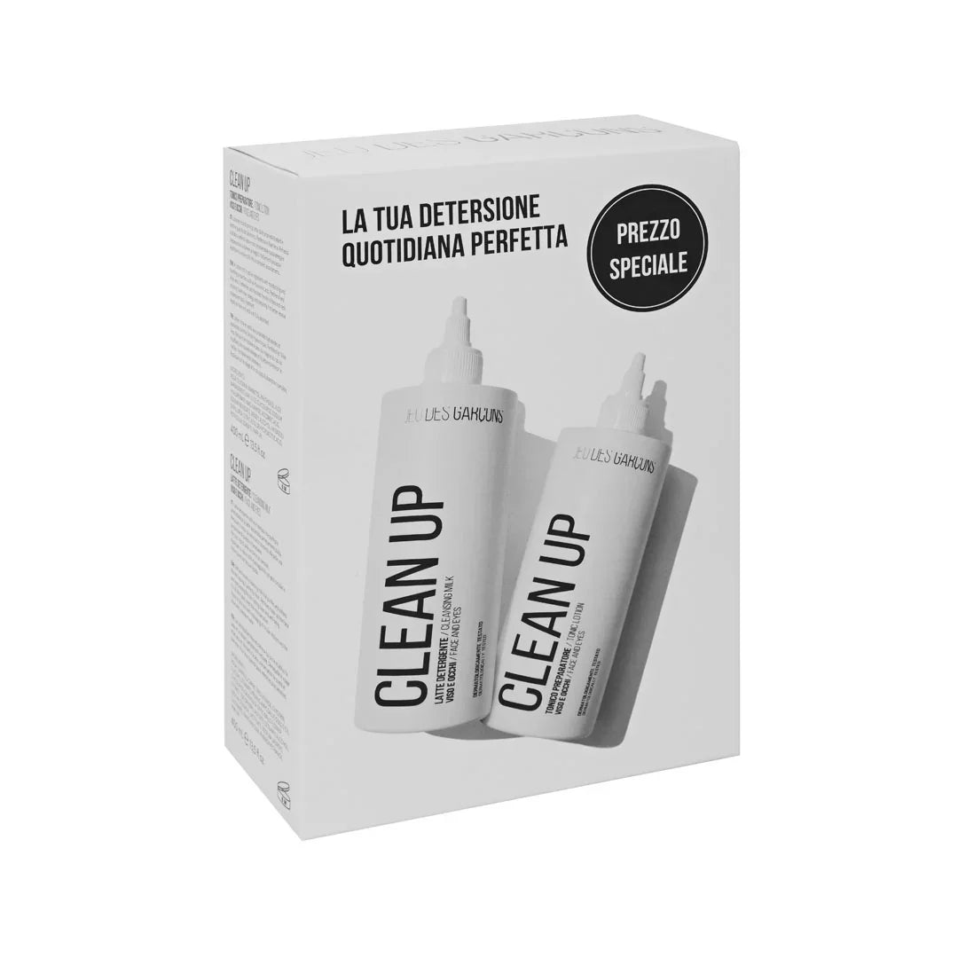 Confezione Clean Up detersione quotidiana con latte detergente e tonico viso prezzo speciale