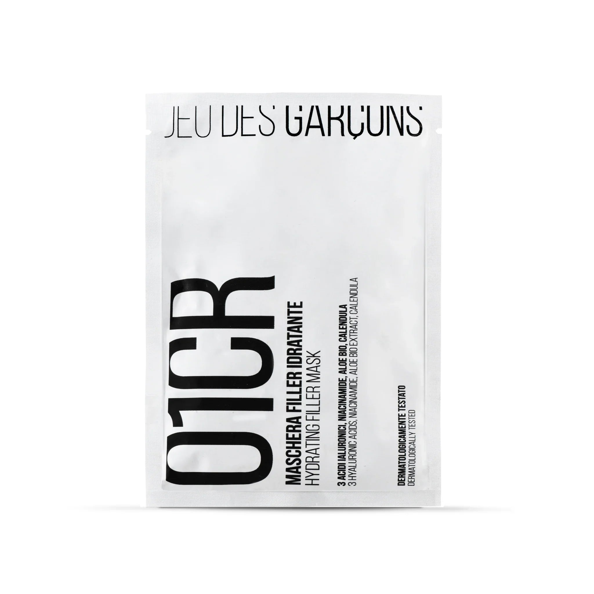 Maschera filler idratante Jeunesse Garçons con acido ialuronico, niacinamide e aloe biologica